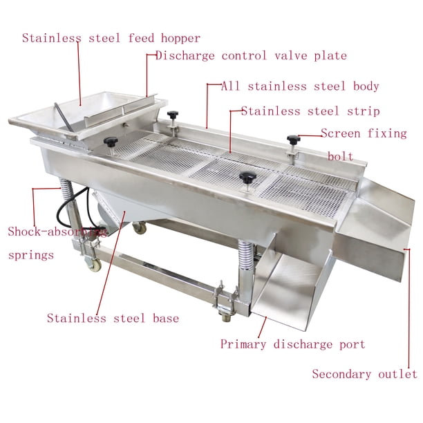 Mobile Vibrating Sand Screen Machine Linear Vibrating Screen 220V (JG50-150,8mm) - Walmart Business Supplies Mobile Vibrating Sand Screen Machine Linear Vibrating Screen 220V (JG50-150,8mm) - Walmart Business Supplies