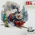 thumbnail image 2 of SIfdSeng Get it Fast Watercolor Steam Train Wall Stickers Tree Sticker Bedroom Living Room Office Decoration Decals, 2 of 7