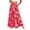 Red#2, variant on Women Floral Wide Leg Pants High Waisted Loose Fit Casual Long Pants with Pockets Elastic Waist Flowy Trousers for Women Summer