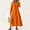 10# Orange, variant on UoCefik Cotton Linen Dresses for Women Trendy Long Sleeve V Neck Maxi Dress Boho Fall Flowy Dresses Fashion Casual Vacation Beach Sundress Green XL