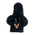 thumbnail image 2 of Funda para pomo de cambio de marchas de coche, protector de pomo, decoración divertida, para Navidad Cabeza de reno negro, 2 of 9
