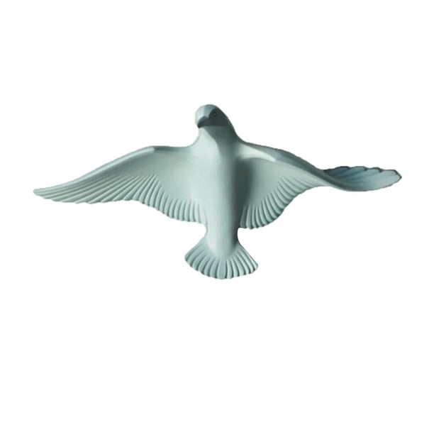 3D que cuelga la resina de la gaviota que vuela artesanías Arte de la pared Verde d Zulema Colgante 3D Gaviota voladora