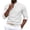 White, variant on QSAWXQZ Men's Stand Collar Shirt Long Sleeve Quarter Button Solid Shirt for Fall XL
