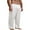 White, variant on Caitzr Mens Silk Satin Pajamas Pyjamas Pants for Men Sleep Bottoms Nightwear Sleepwear Trousers