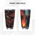 thumbnail image 3 of Rocae Dark Skull King Throne for 20 Ounces Stainless Steel Insulted Tumbler Car Cup Drink Mug Inspirational Graduate Present-Straw Two-piece Set, 3 of 8
