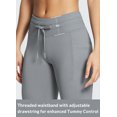 thumbnail image 3 of BALEAF Women's Fleece Lined Winter Petite Leggings Water Resistant Thermal Warm Tights High Waisted Ski Hiking Pants with Pockets 25" Gray L, 3 of 6