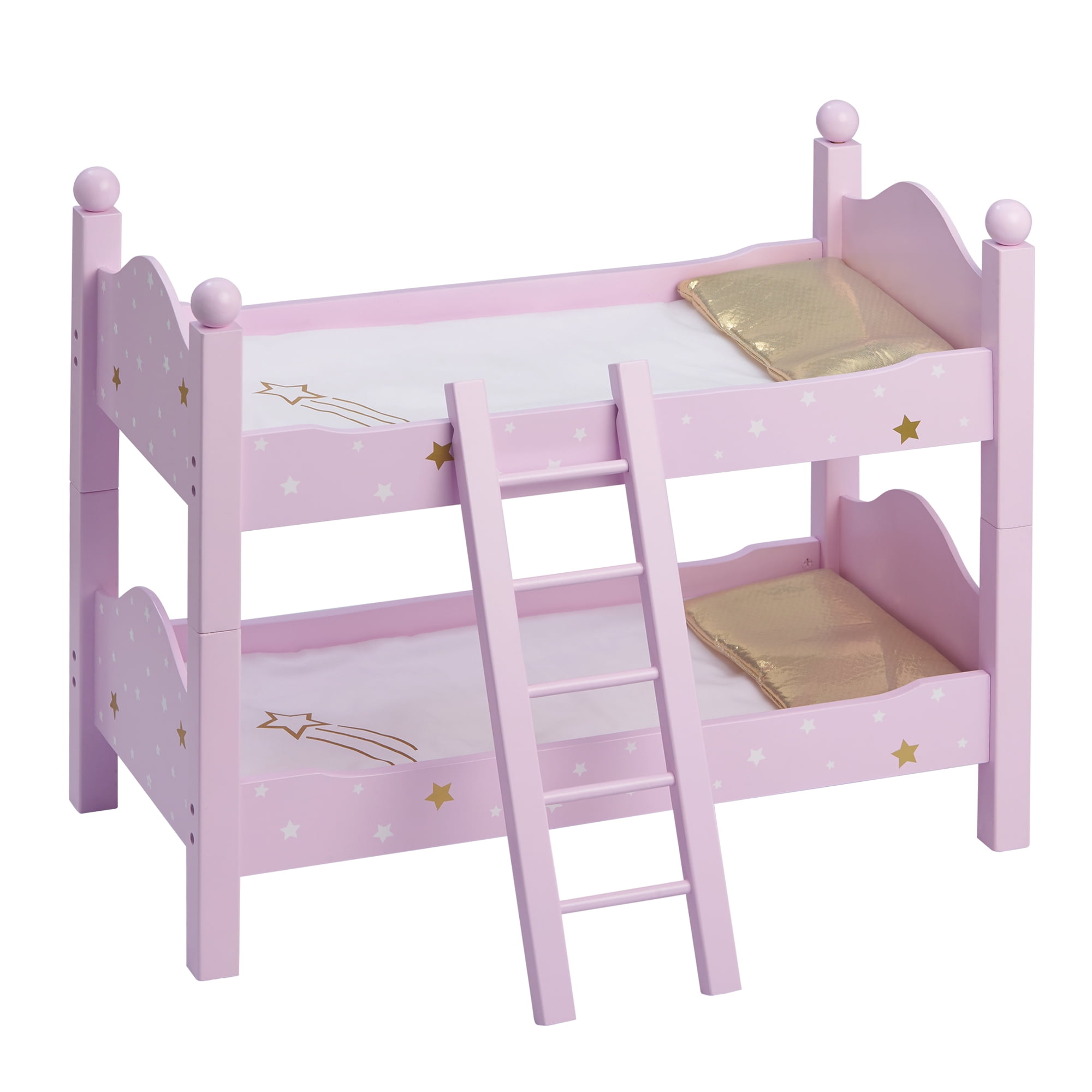 Pzas Toys Doll Bunk Bed, Bunk Bed For Twin Dolls Fits 18 Inch Dolls