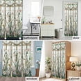 thumbnail image 6 of Dragonfly Fabric Shower Curtain Teal Leaves Floral Washable Shower Curtains for Bathroom, Waterproof Bath Curtain with Hooks Home Decor 72x72in, 6 of 8