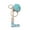 Style#L, variant on Dress Choice Letter Pendant Plush Ball Resin Keychain Alphabet Initial Letter Keychain Key Ring for Women Grils Purse Handbags with Fur Ball Pom Charm Decoration
