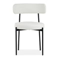 thumbnail image 4 of Set of 2 Banks Black Faux Leather Dining Chair with Wood Legs, 4 of 6