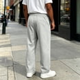 thumbnail image 5 of Mens Casual Cargo Pants with Multi Pockets Workout Joggers Stretch Sweatpants Hiking Drawstring Pants, 5 of 7