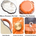thumbnail image 5 of ACDANC 2026 New Pumpkin Dutch Oven,6.3 Inch Cast Iron Mini Stew Pot with Lid & Handles,Non-Stick Pumpkin Soup Pot for Fall & Halloween Decor Mini Cast Iron Dutch Oven, 5 of 7