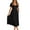 Black, variant on Penkiiy Women's Summer Midi Dress Casual Loose Crewneck Short Sleeve T Shirt Sundress With Pockets S Blue