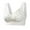 43#White, variant on Zen Chic Bras for Older Women - Seamless Wireless Anti Sagging Bra, Padded Back Support Posture Corrector Ice Silk Push Up Plus Size Senior Bralette Coffee 34