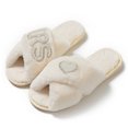 thumbnail image 2 of Zapatos Suaves Sin Cordones Con Banda Cruzada Felpa Patrón Corazón para Interiores Y Exteriores, 2 of 9