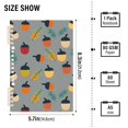 thumbnail image 2 of FORMRS 1-Subject Spiral Notebook 8" x 5" College Ruled 60 Refillable Sheet A5 Hard Cover, Cute Acorns Pattern, 2 of 7