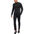 thumbnail image 3 of GHSDFBB T-Shirt Homme Coupe Régulière Basique Léger à Manches Longues Col Roulé Simulé, 3 of 4