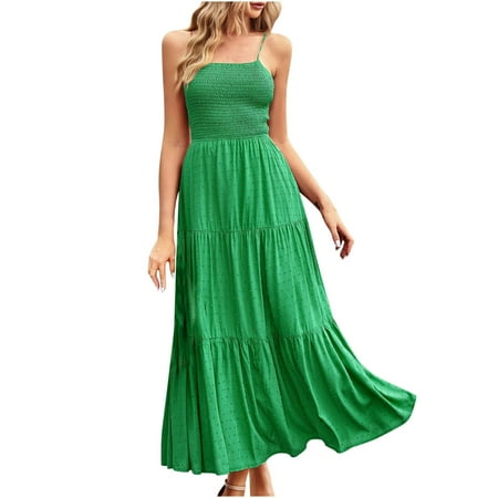 

Robes Femme Summer Boho Dresses for Women 2023 Women Cute Flowy Corset Dresses Sleeveless Wrap Dress Casual Ruffle Loose Dresses Womens Spring Dresses 2023