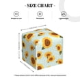 thumbnail image 4 of Yiaed Vintage White Polka Dot Sunflower Print Tissue Box Cover, PU Leather Decorative Organizer for Tabletop, Bathroom, Car, Office Creative Decorative, 4 of 7