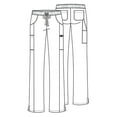 thumbnail image 3 of Dickies EDS Essentials Scrubs Pant for Women Mid Rise Straight Leg Drawstring DK010, 3 of 8