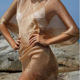 thumbnail image 5 of Vestido playero bohemio sexy con borlas doradas de TEELYNN para mujer, ropa de playa para verano 2022, traje de baño transparente, 5 of 5