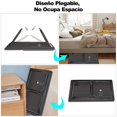 thumbnail image 3 of Mesa Plegable Soporte para Laptop - con Portavasos y Dise&ntilde;o con Ranura Inclinaci&oacute;n Ajustable de 5 Niveles Soporte Plegable Escritorio Port&aacute;til para Comer Escribir Juga, 3 of 7