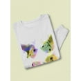 thumbnail image 3 of Rainbow Splash Ostriches Sweatshirt Women -Fab Funky Designs, Female Medium, 3 of 4