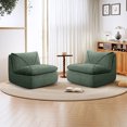 thumbnail image 5 of COOLHUT 35.4"W Accent Chair, Upholstered Beanbag Sofa Chair, Modern Single Chair Accent Chair for Living Room Bedroom, Olive Green, 5 of 7