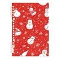 thumbnail image 7 of FORMRS 1-Subject Spiral Notebook 8" x 5" College Ruled 60 Refillable Sheet A5 Hard Cover, 2 Pack, Red Snowman, 7 of 7