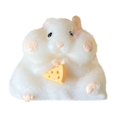 thumbnail image 2 of HZRSLY 2PC Soft Gel Hamster Stress Balls, Cuddly TPR Cushion Toys for Anxiety Relief, Adorable Desktop Decorations with Cheese Blocks and Balls, 2 of 7