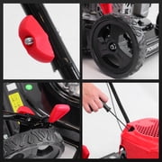 POWERSMART 18 Gas Push Lawn Mower with 144cc 4-Cycle OHV Engine,2-in-1 with Mulch and Side-Discharge, 5-Position Height