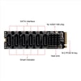 thumbnail image 3 of 2X M.2 to SATA3.0 Adapter Card, PCB 6Gbps High Speed ASM1166 M.2 PCIE to SATA Expansion Card Support 6 SATA Devices, 3 of 8