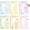 Pink, Green, Orange, variant on Flower Book Review Notepad -  to School  6 count Reading Journals  Notepad for Book Lovers Readers Bookish Bookworm , Reading Log for Students Teachers Women to Review
