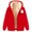 Red, variant on Halloween Women Hoodies Unisex Patterned Zip Up Sweatshirt Long Sleeve Pullover Tops With Pockets Fleece Lined Warm Apparel Beige L