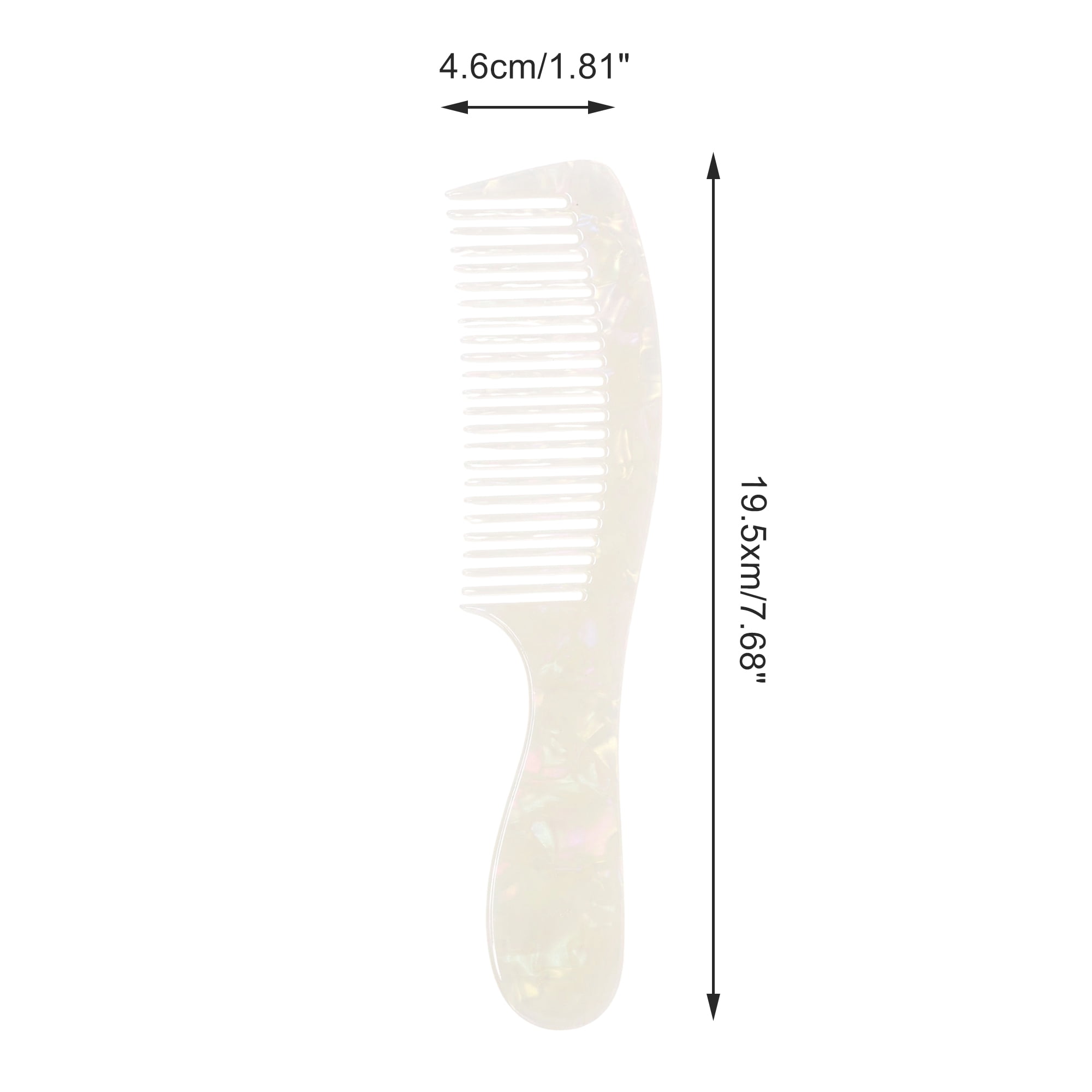Unique Bargains 1 Piece Women Durable Hair Straightening Comb for Curly Hair White