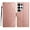 Rosegold, variant on For Galaxy A05 Folio Wallet Case with Wrist Strap, Embossed Sunflower Pattern, Lightweight Protective PU Leather Phone Case with Credit Card/Cash Slots, Magnetic Closure, Rosegold