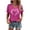 A#Hot Pink168, variant on Puliio Women's Ribbon Heart Quote Print Tshirt Short Sleeve V Neck Casual Awareness Everyday Graphic Tee