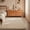 2- Ivory, variant on Area Rugs for Bedroom Living Room,Color Brown,Size 4',Shape Round