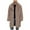 Khaki, variant on ZACPNCV Mens Long Faux Fur Coat Furry Jacket Lapel Collar Shaggy Jackets Winter Warm Outerwear Parka Overcoat