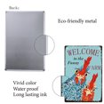 thumbnail image 3 of 1pc Welcome to The Funny Farm Metal Tin Sign Chicken Poster Plaques with Quotes Retro Wall Hanging Art Decor for Farm yard Farmhouse Home Living Room Holiday Ornaments 12 x 8inch, 3 of 7