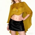 thumbnail image 5 of Womens Sheer Poncho Shrug Bolero, Lightweight Summer Shrug Pullover Sweater Crochet Summer Tops See Through Mesh Spring Sweaters Beach Cover Ups, 5 of 6