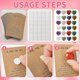 thumbnail image 5 of 24 Sets Pocket Hug Token Card with Heart Shaped Natural Stones Hug Card Greeting, 5 of 5