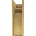thumbnail image 4 of 8"W x 16"D x 24"H Classic Viola Rough Cedar Woodgrain TimberThane Corbel, Primed Tan, 4 of 6