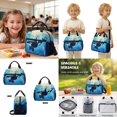 thumbnail image 4 of Kuiaobaty Cute Dolphin Print Backpack and Lunch Bag Set for Boys Lightweight Backpack Pencil Case with Zipper Roomy Sturdy Bookbag and Water Bottle Sleeve for School, 4 of 7