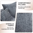 thumbnail image 4 of Villeston Oversized Bean Bag Chair for Adults & Kids, Chenille Lazy Bean Bag Sofa with Wrap-Around Backrest & Pillows for Bedroom, Living Room, Playroom,Dark Gray, 4 of 5