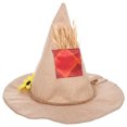 thumbnail image 1 of Sombrero de bruja elegante de ala ancha, sombrero de bruja para Halloween, sombrero de cosplay, accesorio para decoración de fiesta, 1 of 8