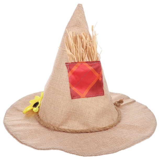 FELTECHELECTR Sombrero de bruja de ala ancha, ligero, para disfraz de Halloween, accesorio de cosplay, decoración para fiesta