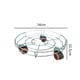 thumbnail image 5 of Soporte para plantas con ruedas, soporte redondo para macetas, carrito para macetas, jardinera Plata, 5 of 6
