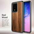 thumbnail image 5 of Nagebee Case for Samsung Galaxy S20 5G, [Real Natural Walnut Wood], Ultra Slim Protective Bumper Shockproof Phone Cover (Every Piece is Unique) - Wood, 5 of 6