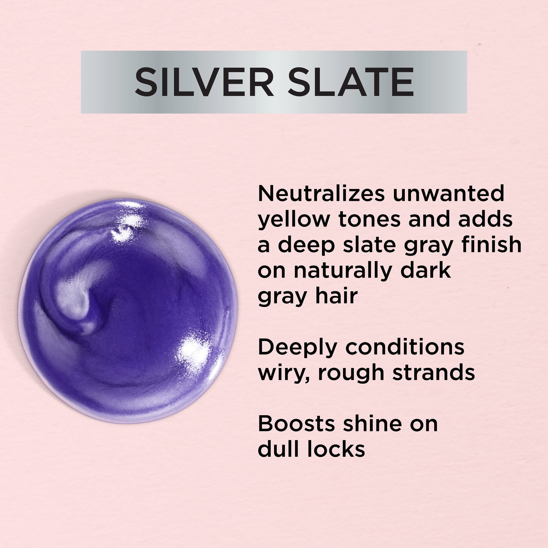 L'Oreal Paris Le Color Gloss one Step Hair Color Toning Gloss, Silver Slate, 4 fl oz